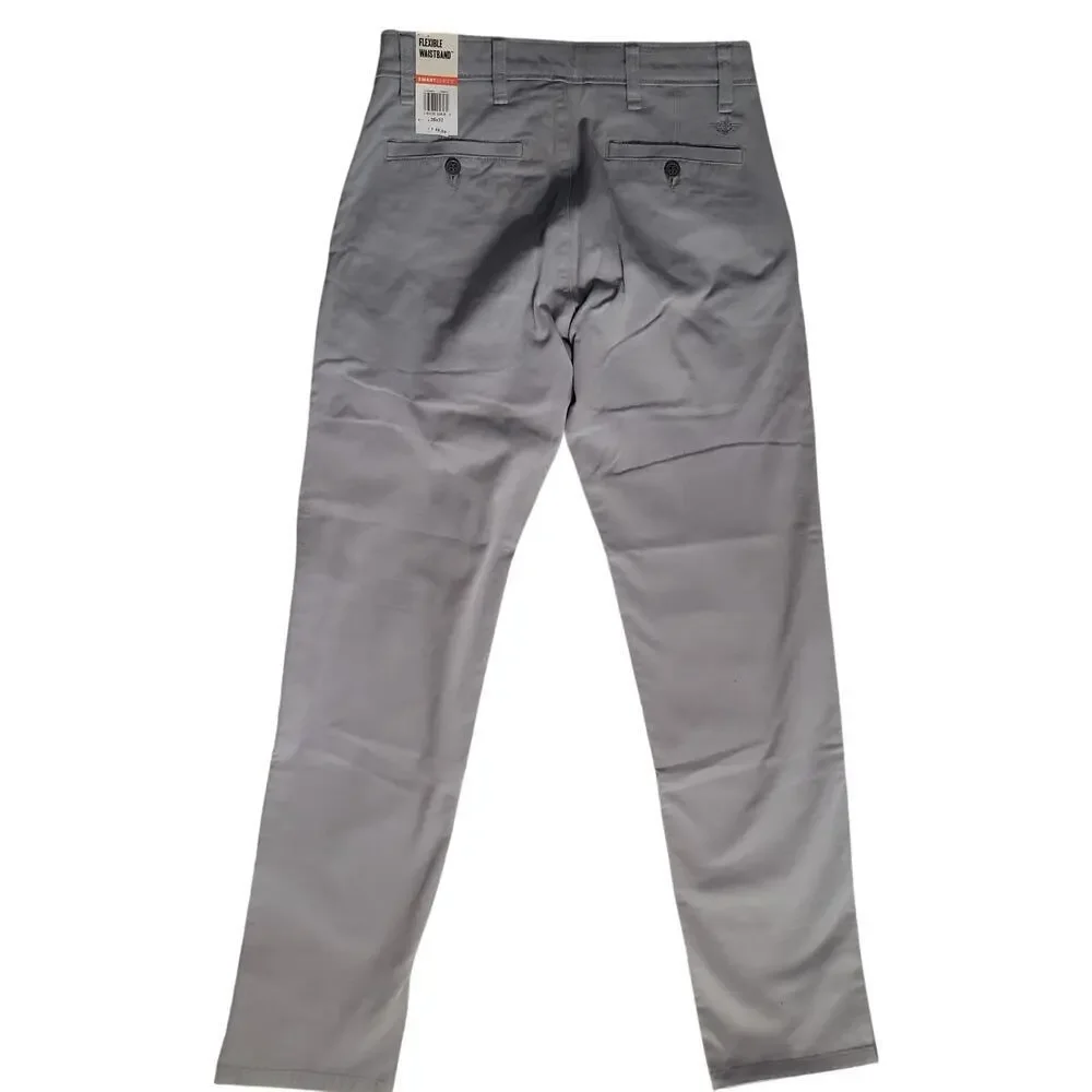 Men's Dockers Lt. Grey Ultimate Chino pants Slim Fit Smart 360 Flex 28x32